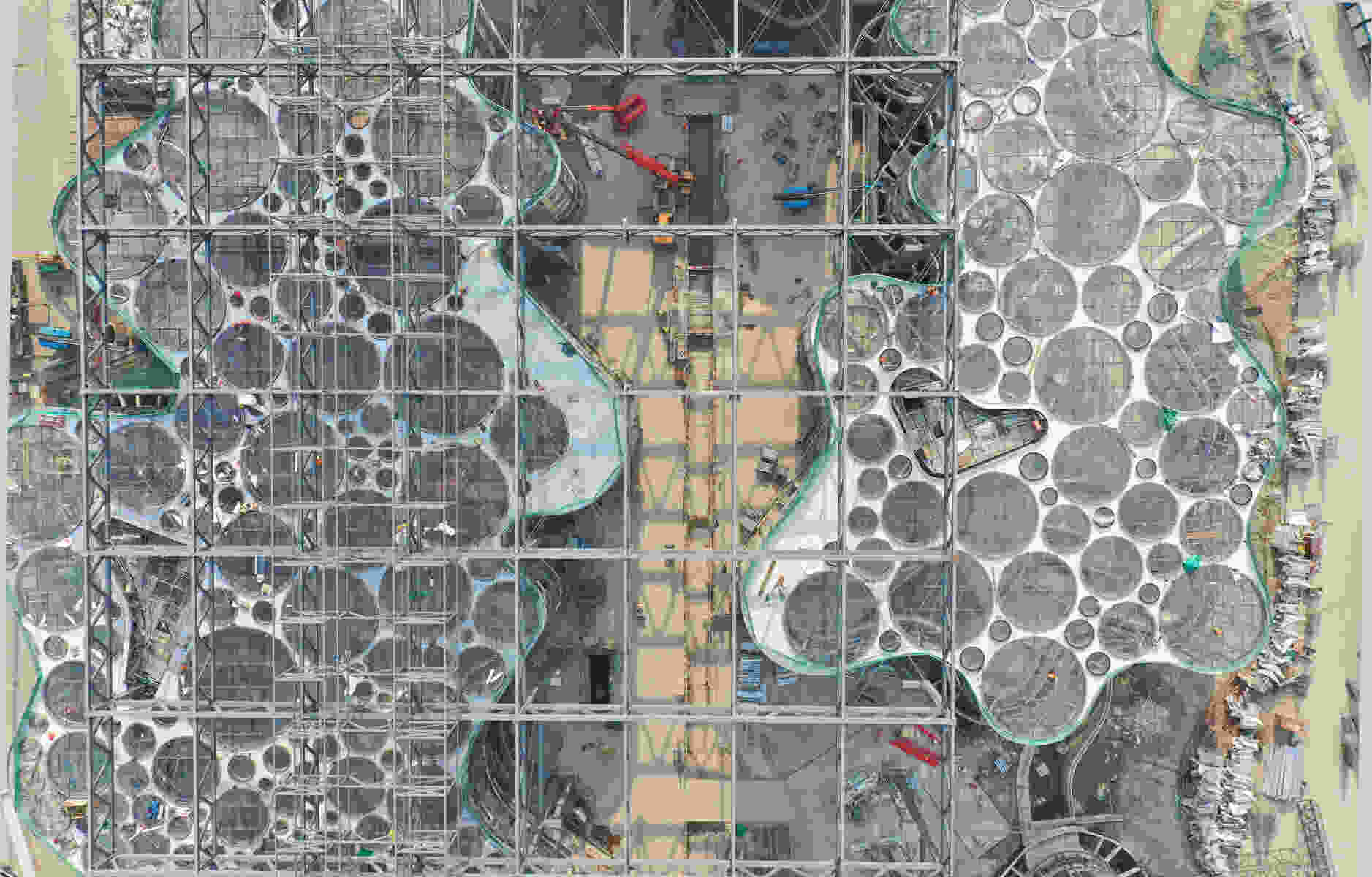 420 DMAA Expo Cultural Park Greenhouse Garden construction site 2303 0225a