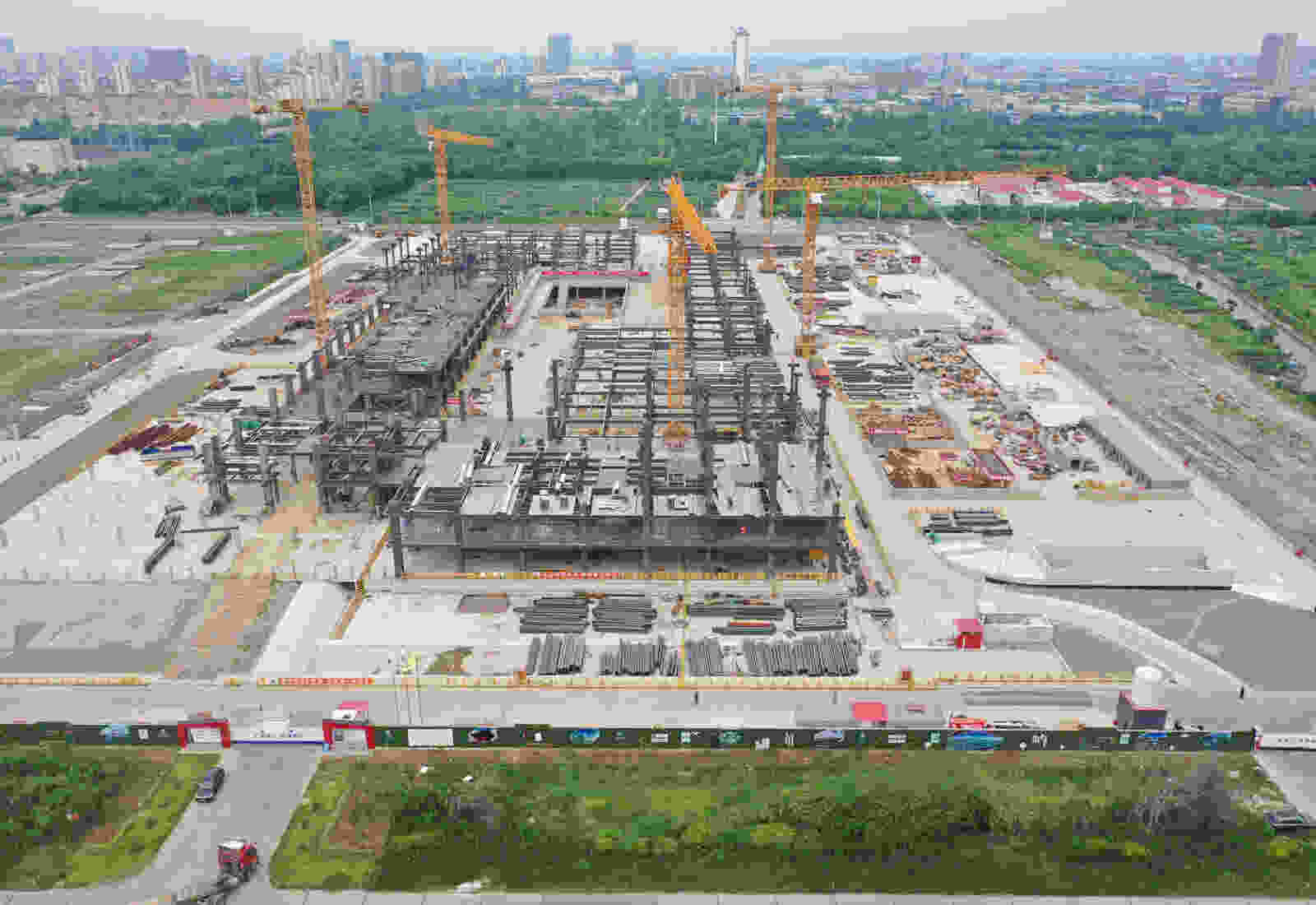 467 dmaa Fengxian Town Hall construction site 0410