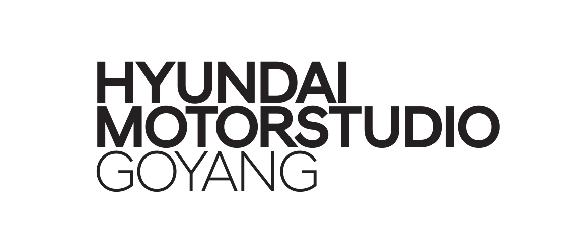 Hyundai Motorstudio Goyang logo in bold black text on white background.