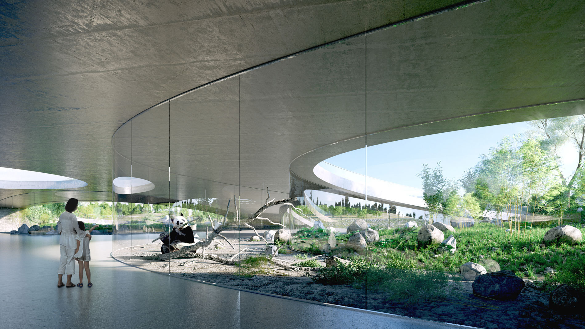 383 Taiyuan Zoo New Areas Panda House dm sketch 001 interior