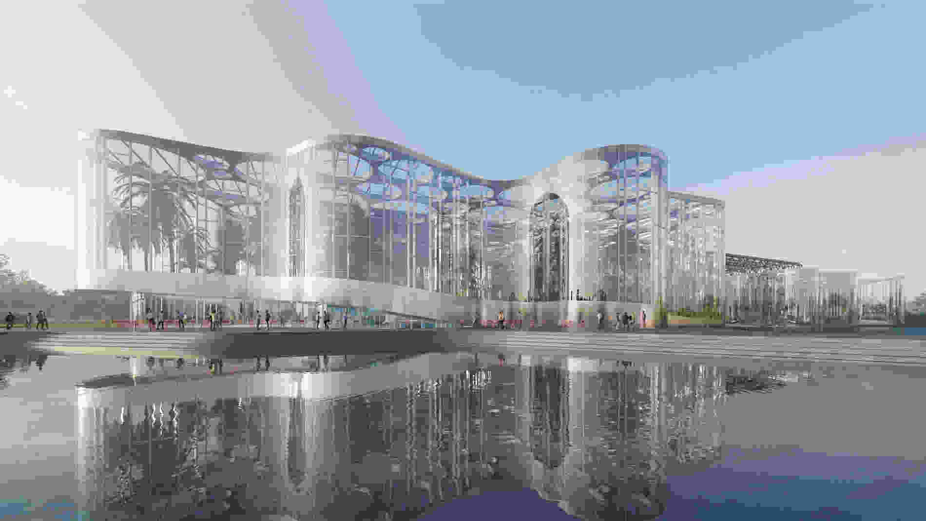 420 Expo Cultural Park Greenhouse Garden DD Cloud Pavillion Restaurant