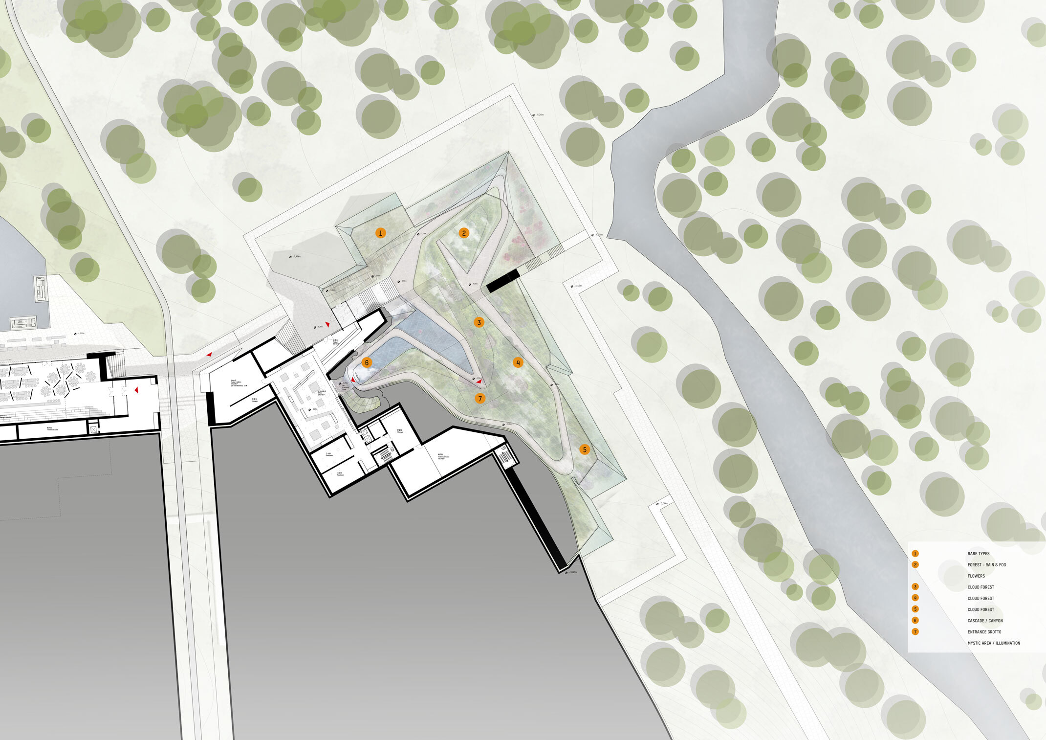 438 dm Greenhouse Ganzhou Greenhouse 01 floor plan level L1