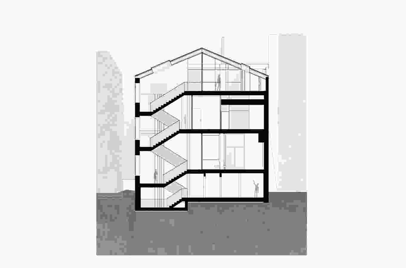 439 DMAA Villa M plan section A A