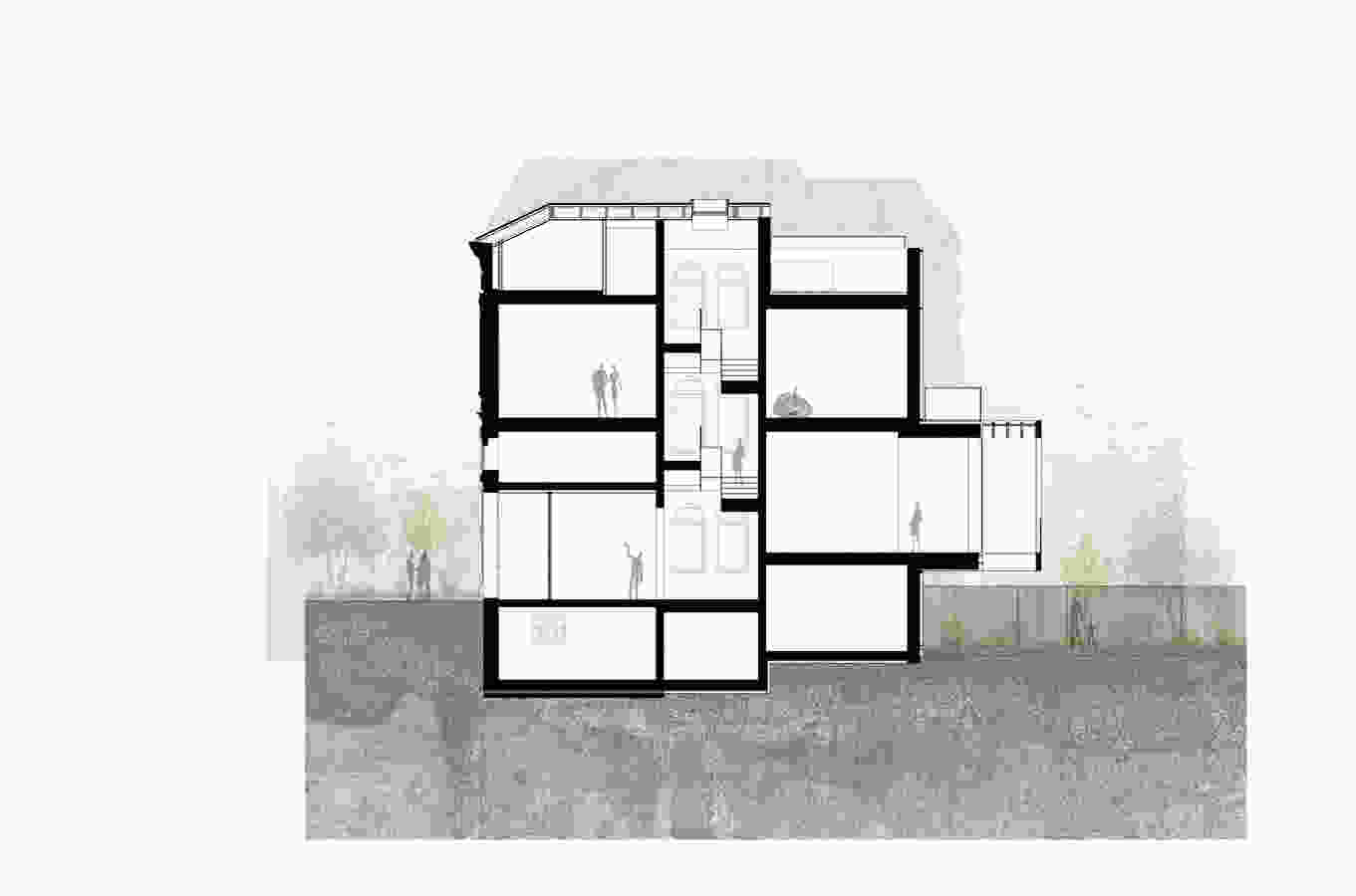 439 DMAA Villa M plan section C C