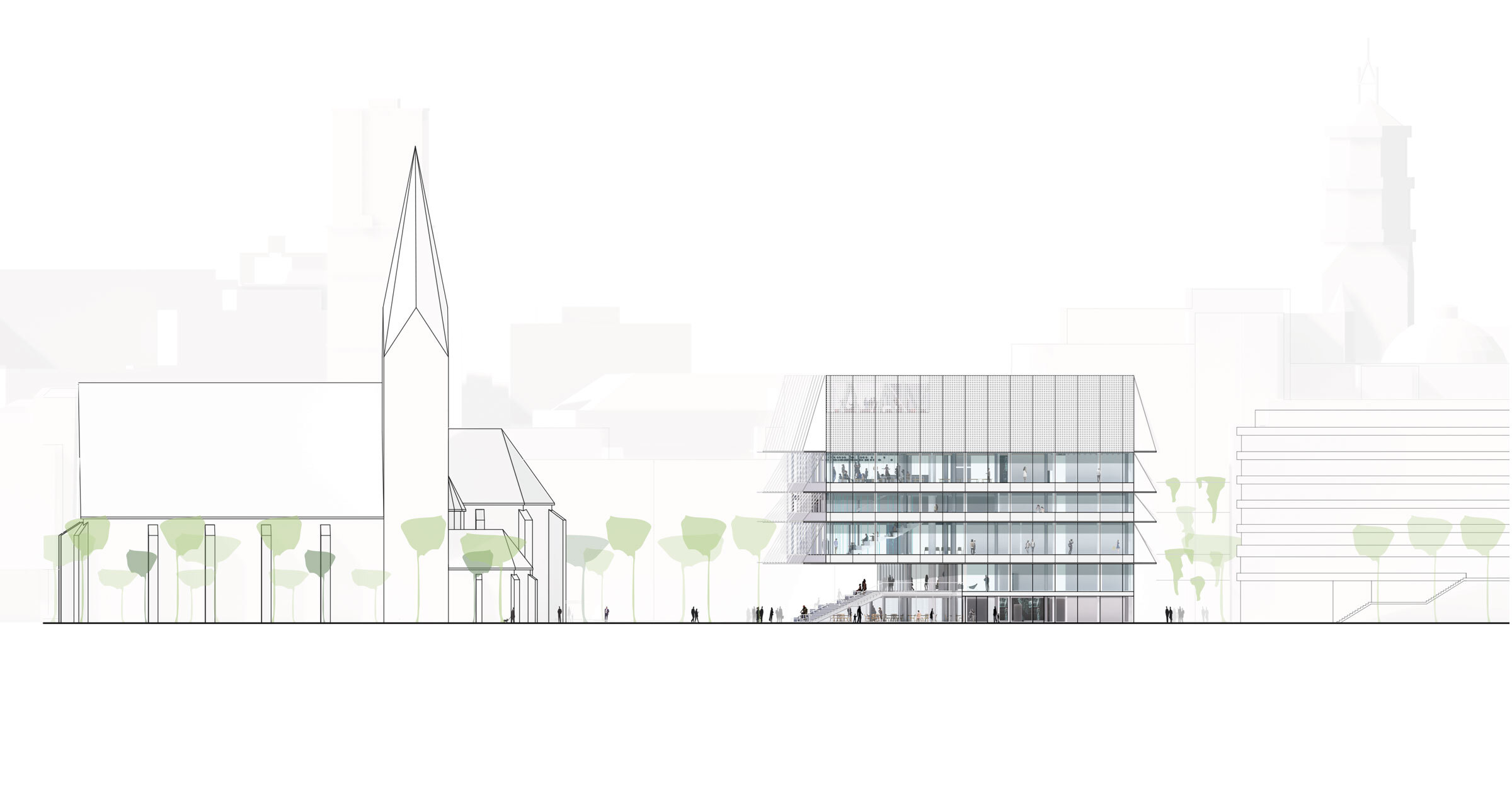 508 DMAA Haus für Film und Medien plan elevation south east