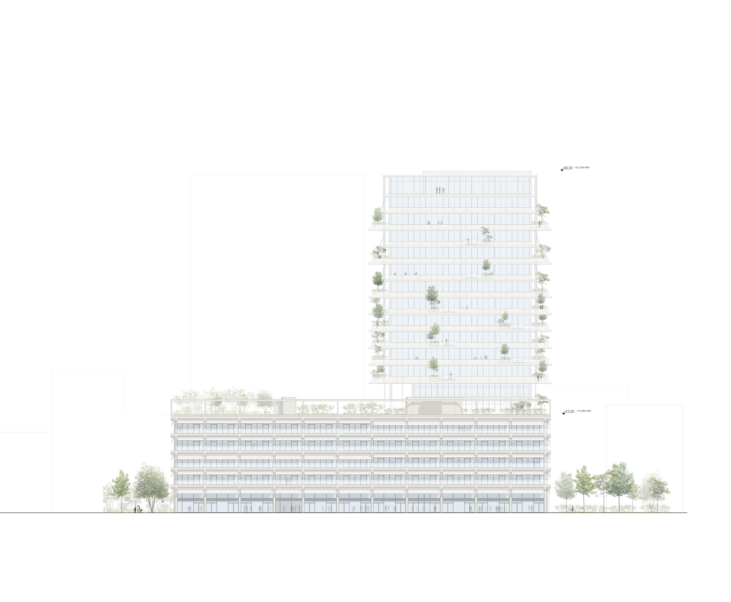 526 dmaa quartier obersendling plan 03 elevation a a